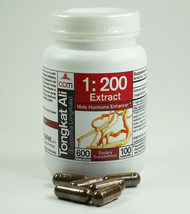 TONGKAT ALI 1:200 EXTRACT  600 MG - 100 CAPSULES - Indonesia - $80.50
