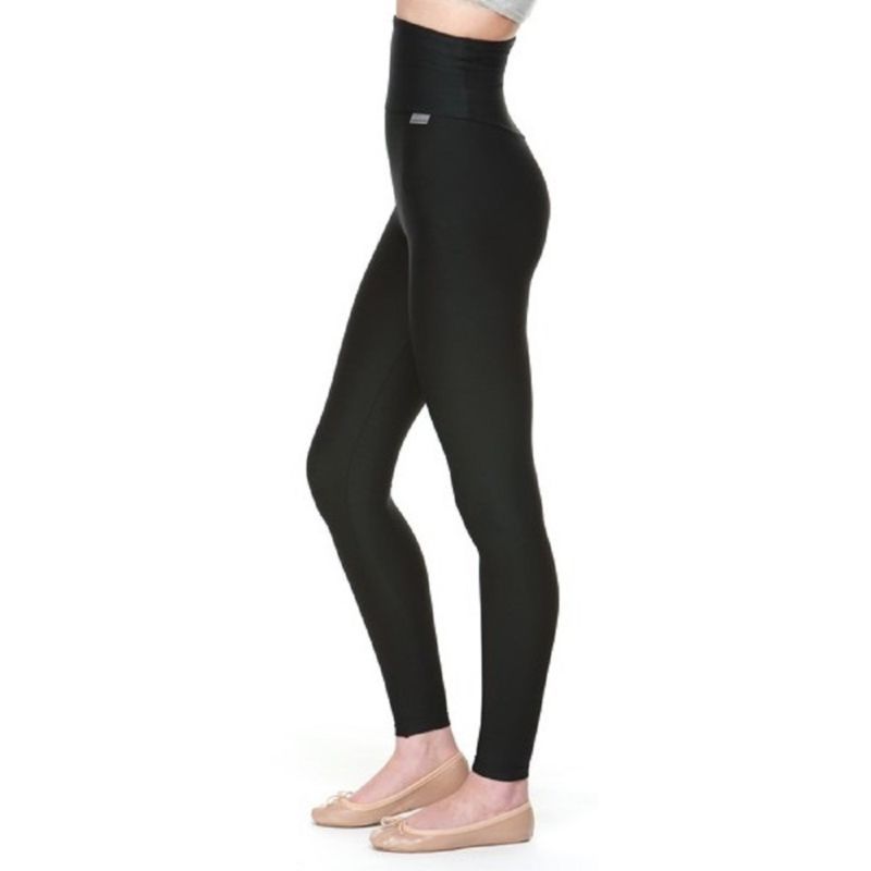Black Compression Leggings Smooth Skin Lymphatic Drainage Anti