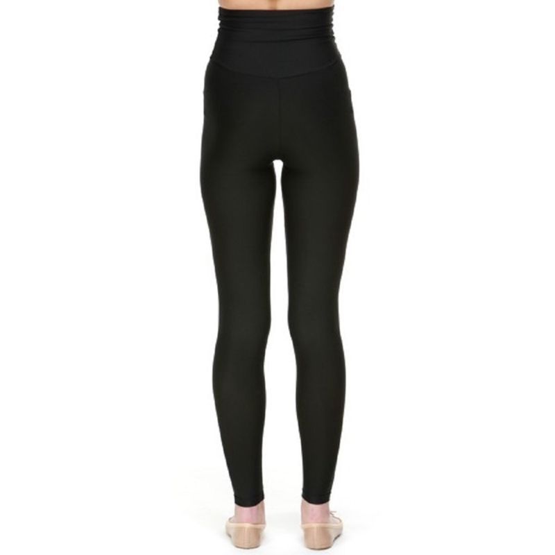 Black Compression Leggings Smooth Skin Lymphatic Drainage Anti