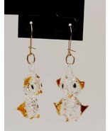 Hand Crafted Crystal Critters Pierced Earrings - $2.69