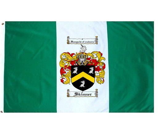 Skinner Coat of Arms Flag / Family Crest Flag