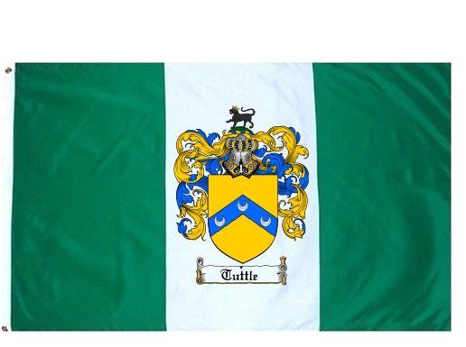 Tuttle Coat of Arms Flag / Family Crest Flag