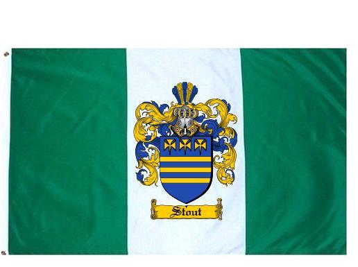 Stout Coat of Arms Flag / Family Crest Flag - Coat of Arms