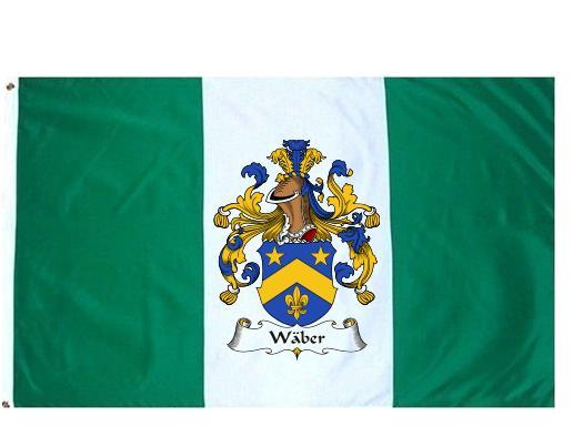 Waber Coat of Arms Flag / Family Crest Flag - £24.14 GBP