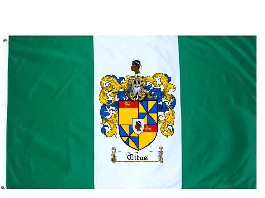 Titus Coat of Arms Flag / Family Crest Flag