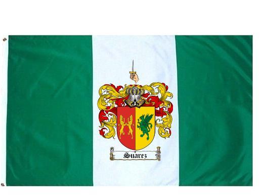 Suarez Coat of Arms Flag / Family Crest Flag