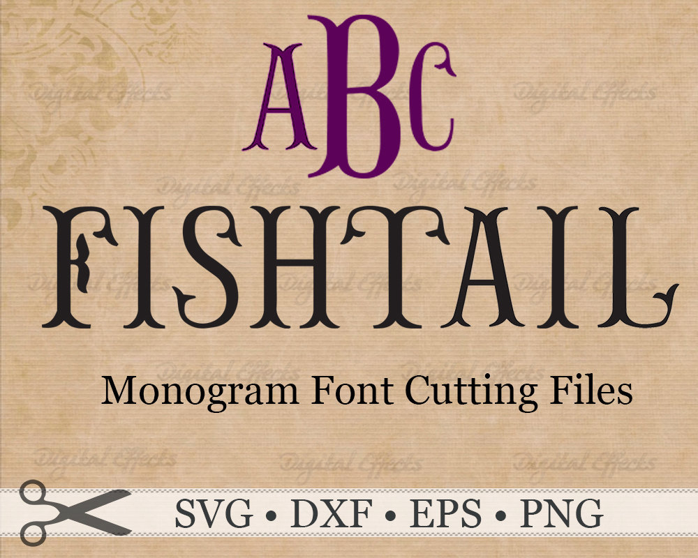 Download Fishtail Monogram SVG Files, EPS, DXF, & Png Files ...