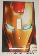 Iron Man comics Light Switch Duplex Outlet wall Cover Plate & more Home decor image 1