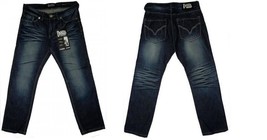 Men blue denim Jean Pants Dark Blue Denim Jeans by DMNRIDL W30-38X32L NEW - $20.31