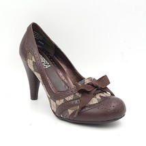Tribeca Kenneth Cole Women Pump Heels Dream On Size US 7 Brown Leather - $3.95