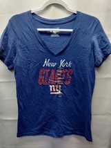 New York Giants NFL Womens V-Neck Team Logo Tee -NWT- Official Team Apparel - $21.28