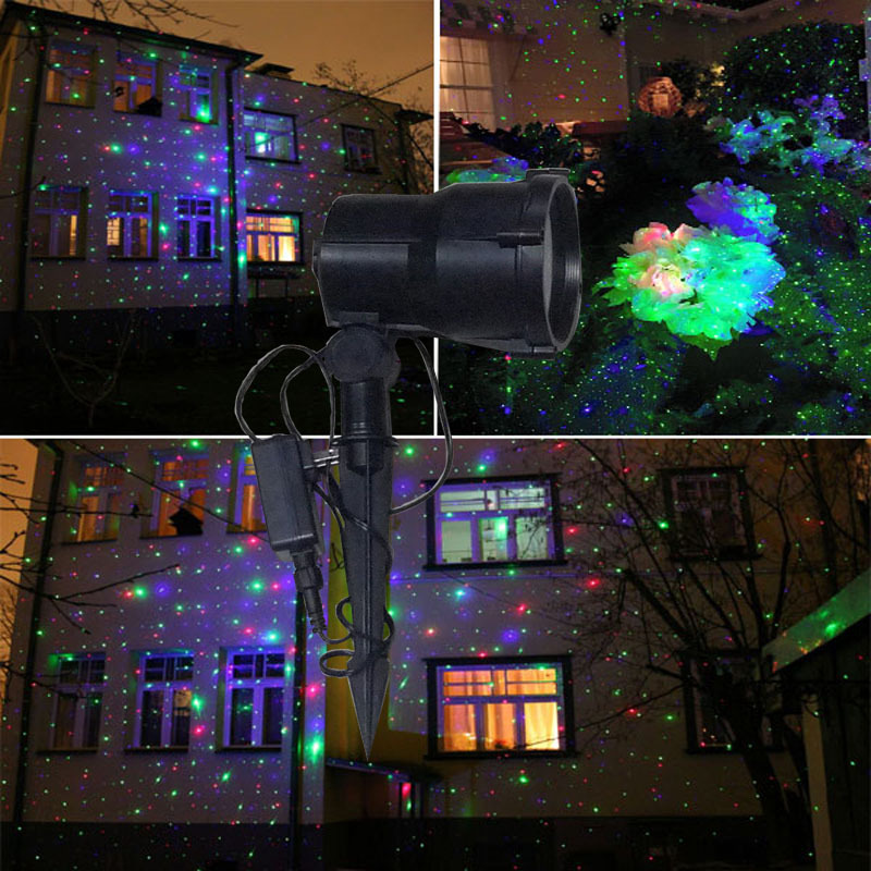 RGB garden meteor shower Christmas moving outdoor landscape lawn holiday laser
