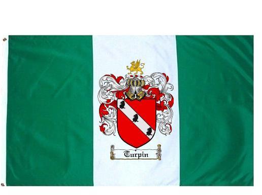 Turpin Coat of Arms Flag / Family Crest Flag