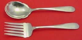Wadefield By Kirk-Stieff Sterling Silver Salad Serving Set Scalloped 2pc - $389.00