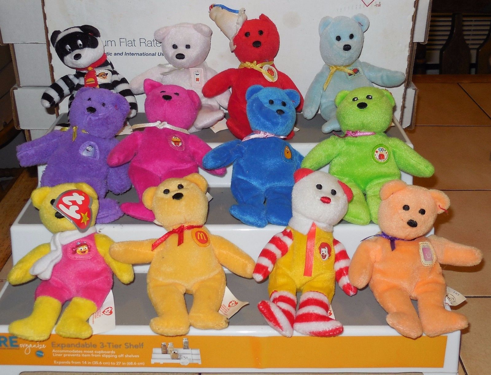 2004 Mcdonalds Happy Meal Toy Teenie Beanie babies Complete Set of 12