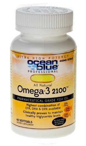 Ocean Blue Omega-3 2100 mg. - 60 Softgels - Vitamins ...