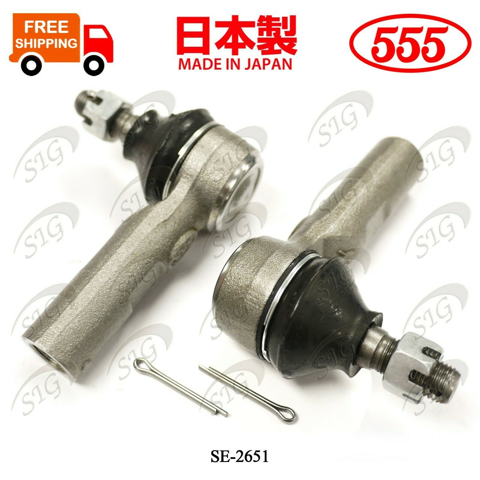 2 555 Front Outer Tie Rods for Scion xB 20042006 Japan made SE2651