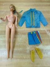 1967 Talking Mattel Barbie Made In Mexico Eyelashes Bending Knees Clothing - $123.74