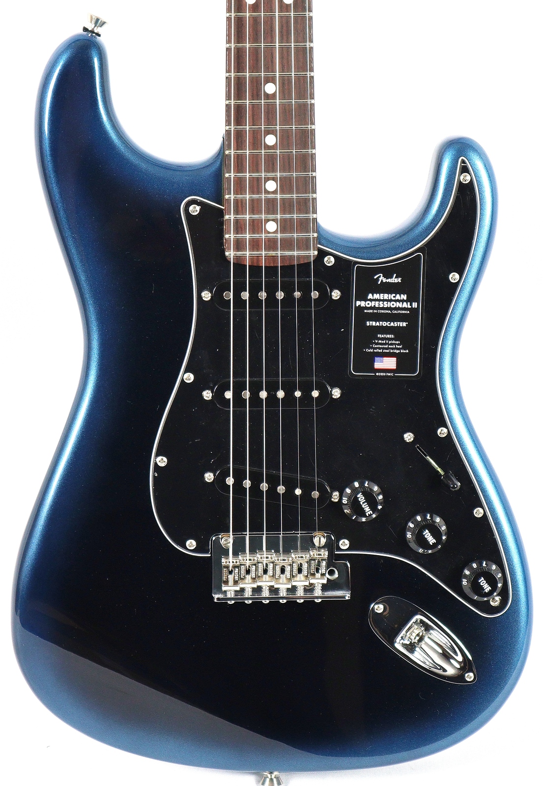 Fender American Professional II Dark Night Stratocaster Strat Electric Guitar Electric