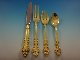 Spanish Baroque Gold by Reed & Barton Sterling Silver Flatware Set Service 32 Pc - $2,795.00