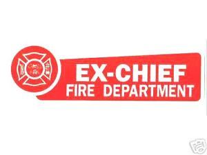 FIRE DEPARTMENT SERGEANT Highly Reflective Vinyl Decal for Firefighters