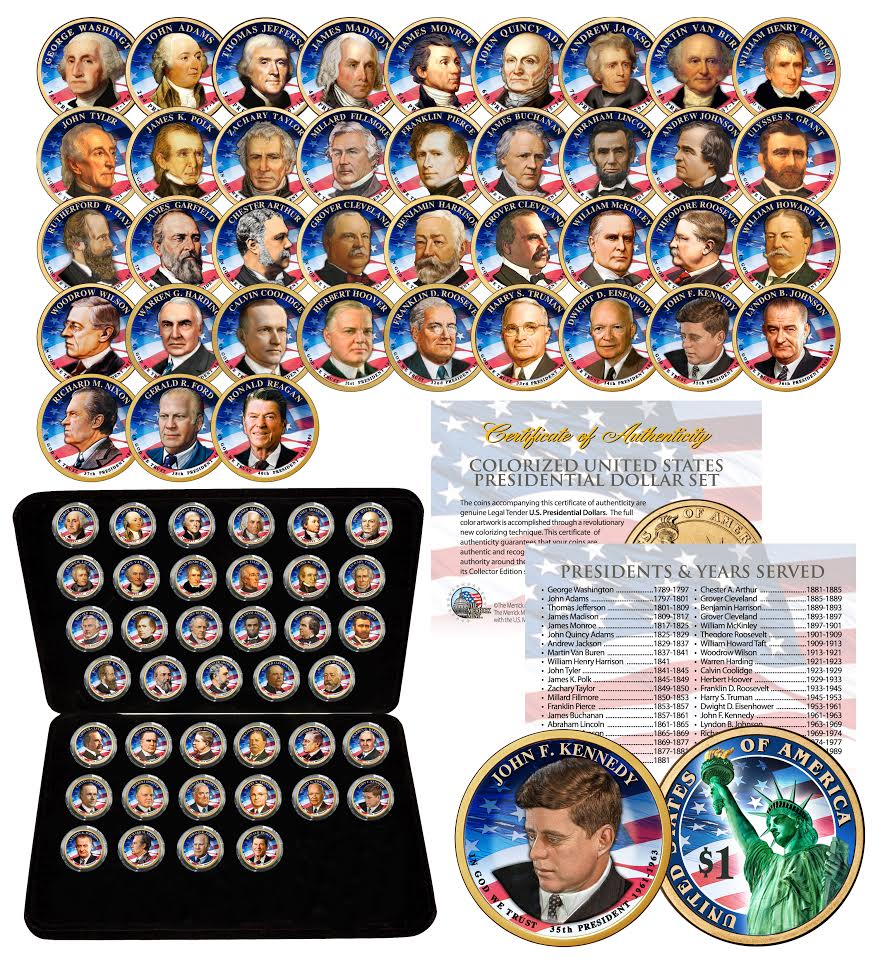 presidential dollar coins complete set