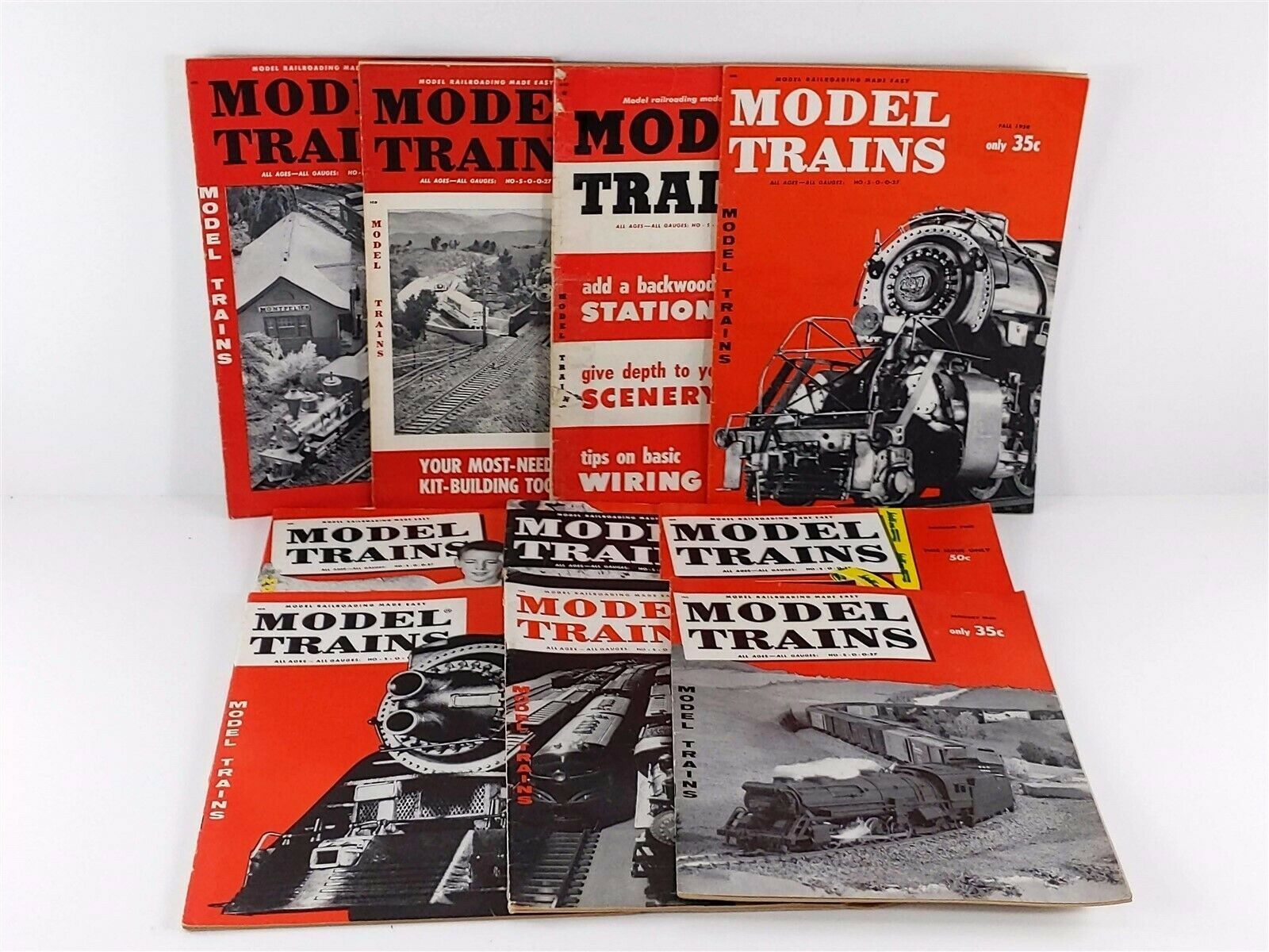 MODEL TRAINS Magazine 1956, 1958, 1959, 1960 Lot 10 Issues Model