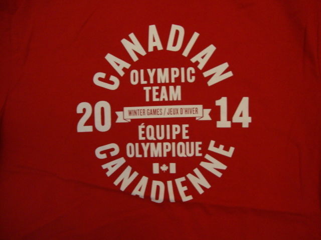 Primary image for Canadian Canada Olympic Team 2014 Winter Games Red T Shirt M
