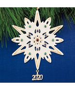 Lenox 2020 Gemmed Snowflake Ornament Annual Christmas Multicolored Cryst... - $130.00