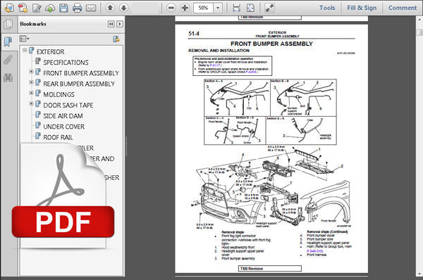 MITSUBISHI RVR 2011 2012 SERVICE REPAIR WORKSHOP MANUAL ... mitsubishi tv repair diagram 