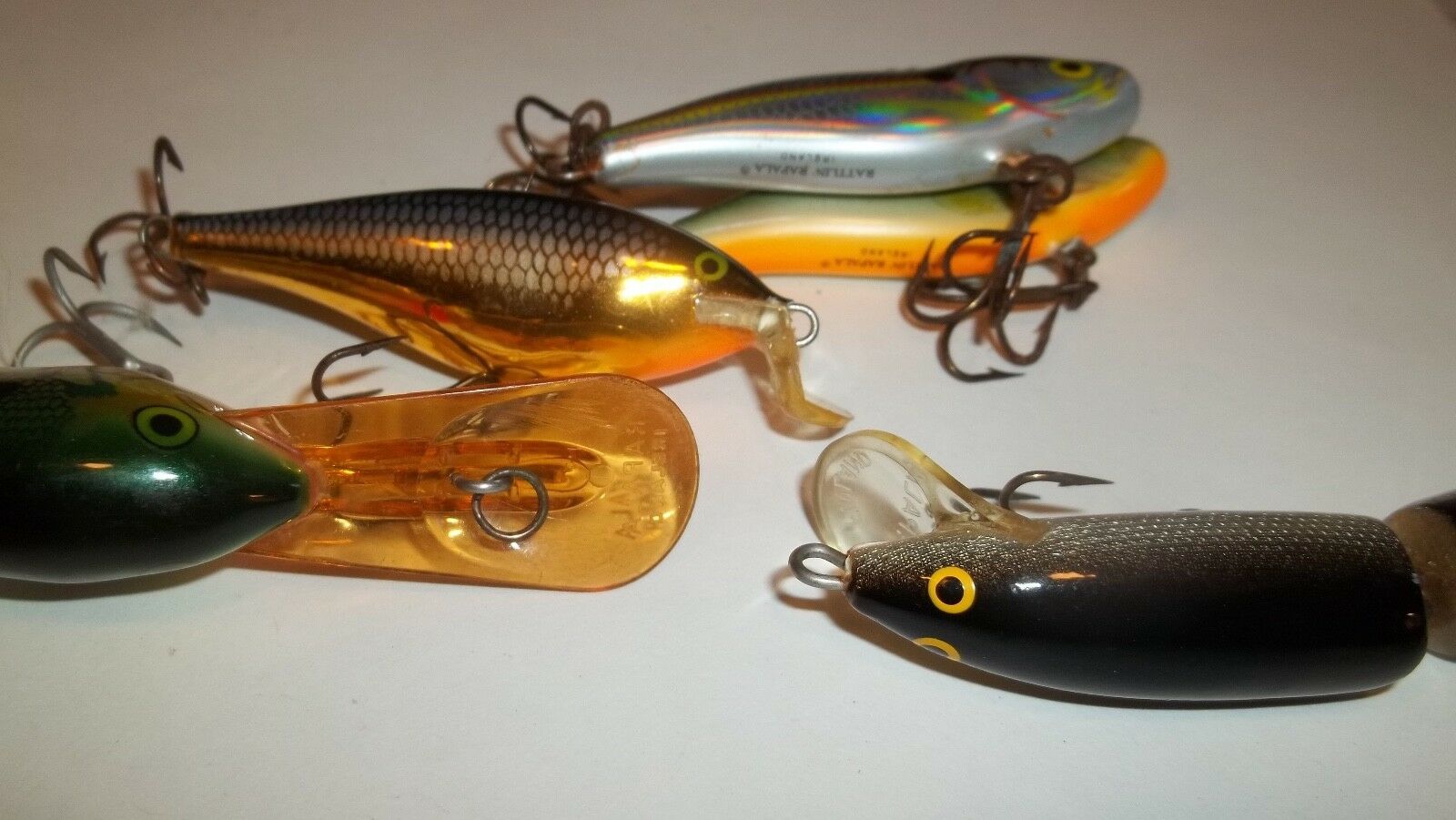 Mixed Lot 11 Vintage Lures Rapala Finland Ls Rattlers Near Mint 