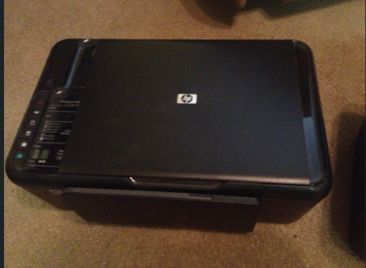 HP Deskjet F4480 all in one Printer/Copier/Scanner w/install CD/pow supply/cords - Printers