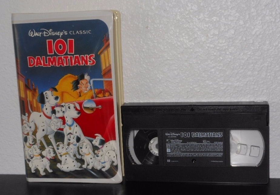 Walt Disney 101 Dalmations VHS 1263 Black Diamond Collection 1992 Video ...