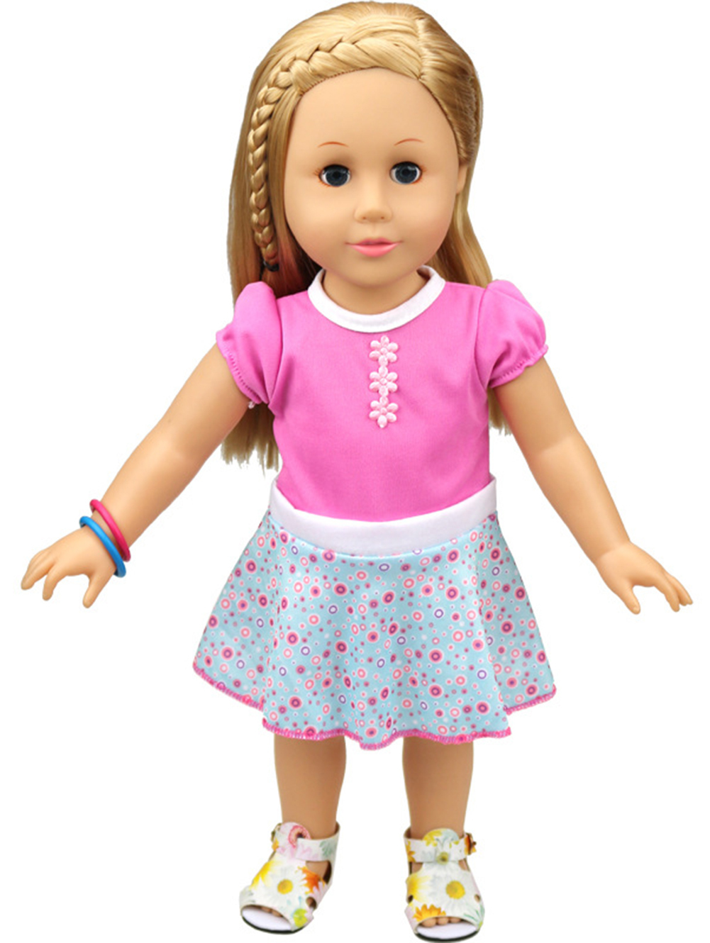 Ebuddy Summer Dress Doll Clothes For 16 Inch High Simulation Baby ...