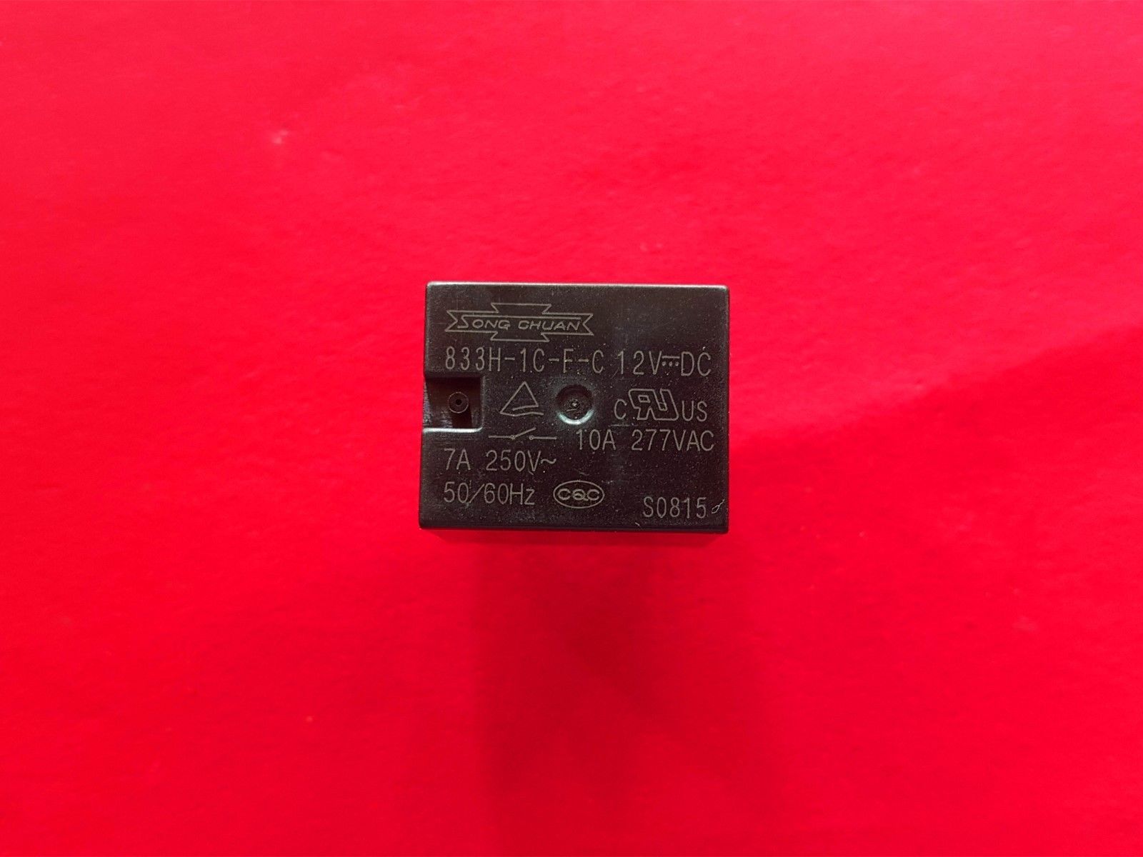 833H-1C-F-C, 12VDC Relay, SONG CHUAN Brand New!! - Other