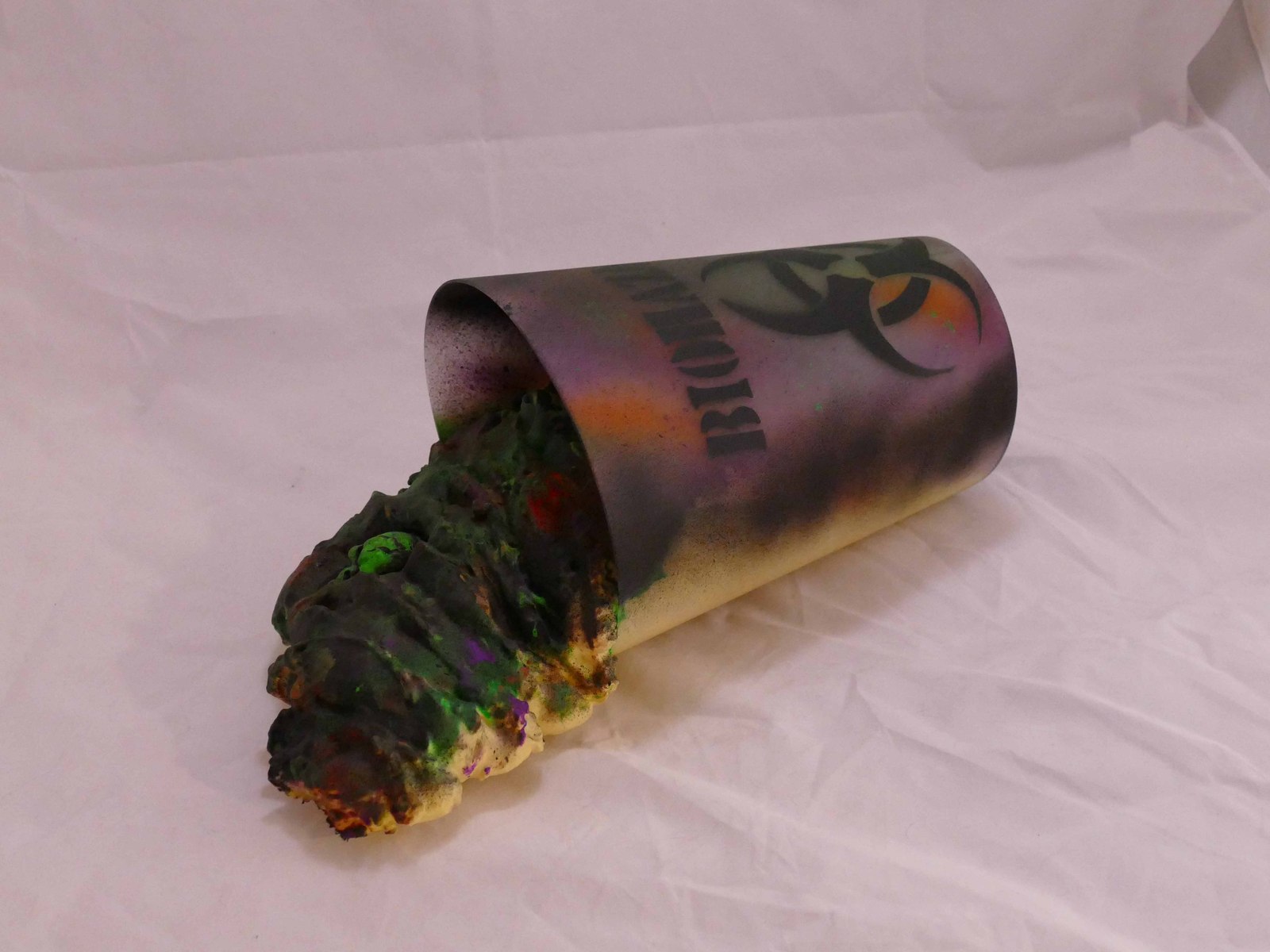 Handmade Biohazard Waste Toxic Spill Small Halloween Prop Props