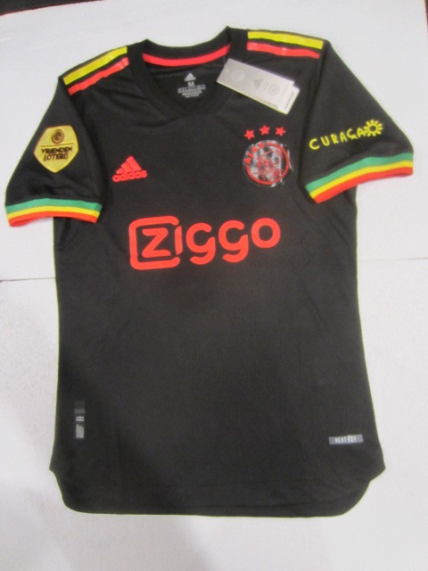 Ajax Amsterdam Bob Marley Special Match Slim Black Third Soccer Jersey 2021 2022 Soccer European 