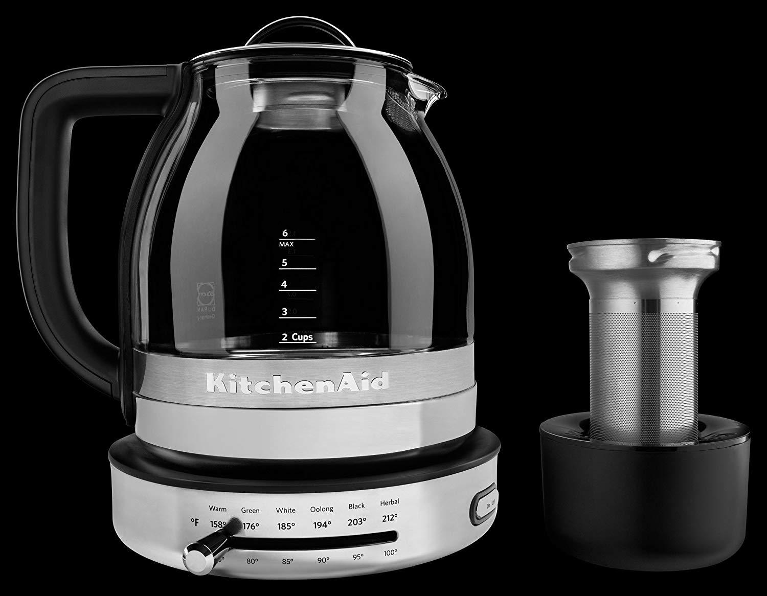 1.3L Stainless Steel Electric Premium Schott DURAN Glass Kettle Keep