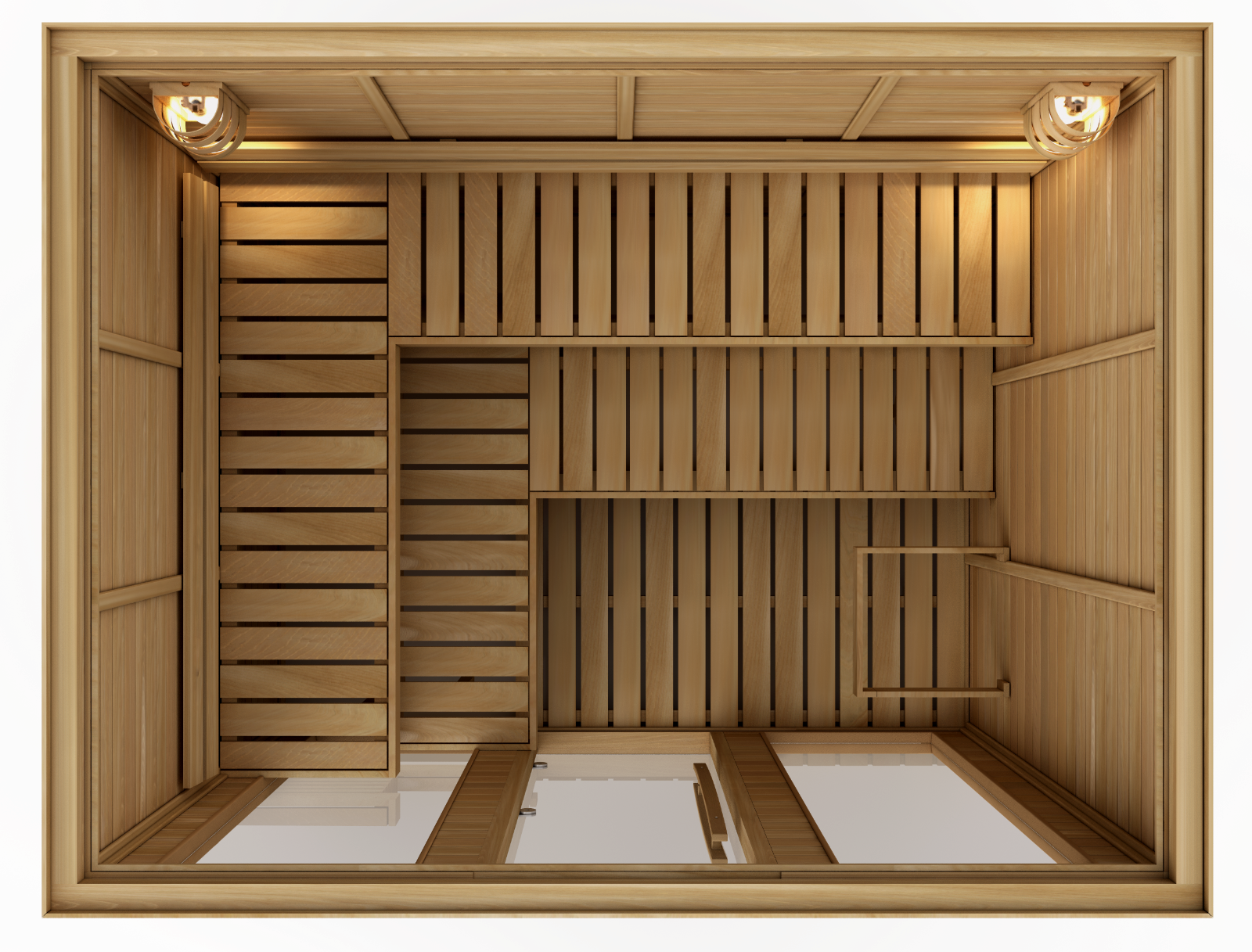 GOLDSTAR 2500 Traditional Cedar Sauna, Rock Sauna, Prebuilt Sauna