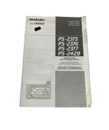 Suzuki by Clarion Owners Manual AM/FM CD Player PS-2375 PS-2376 PS-2377 ... - $14.85