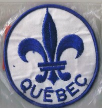 Quebec French Province Canada Fleur De Lis Embroidered Sew On Patch Embl... - $3.79