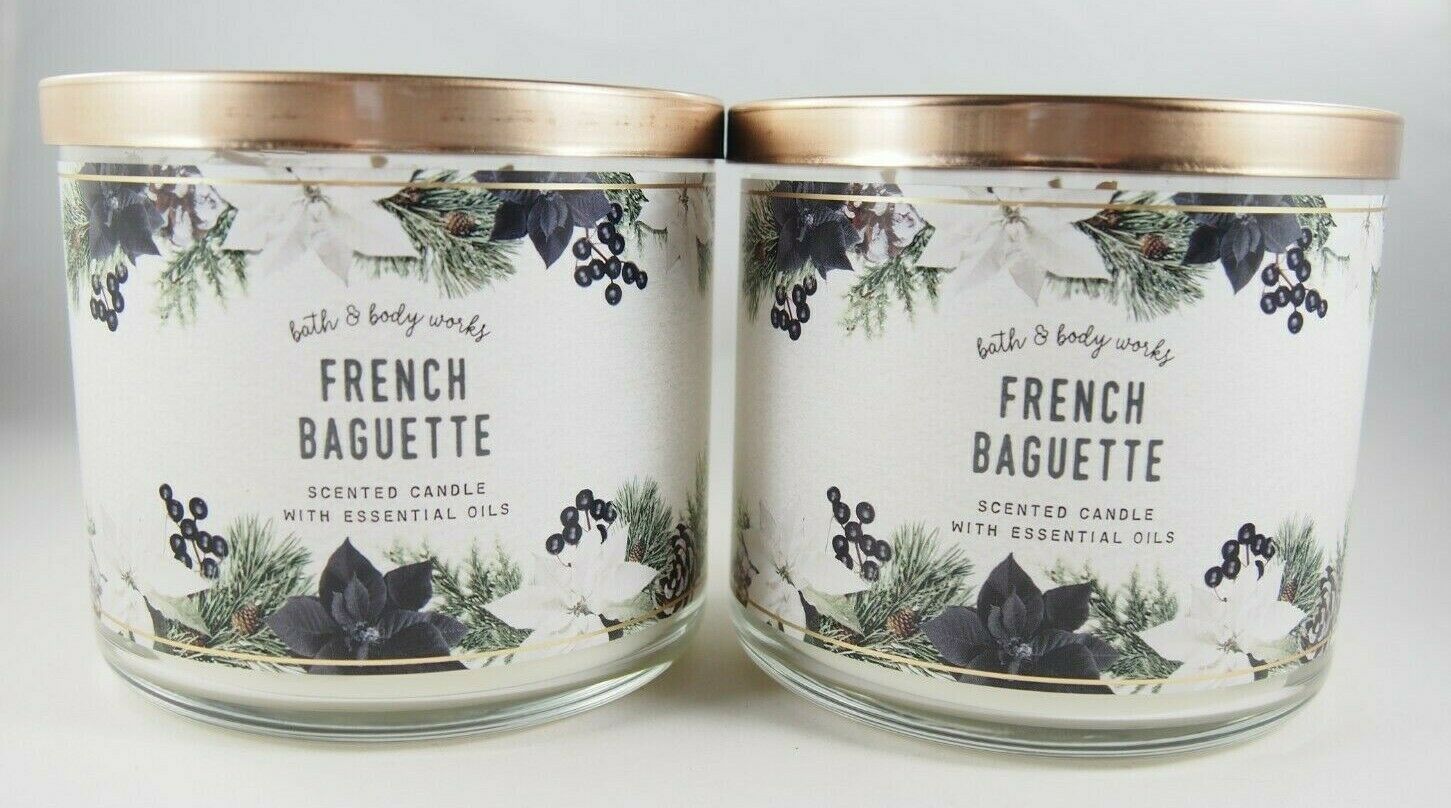 Bath & Body Works French Baguette Bread 14.5oz 3-wick Scented Candle New 1 