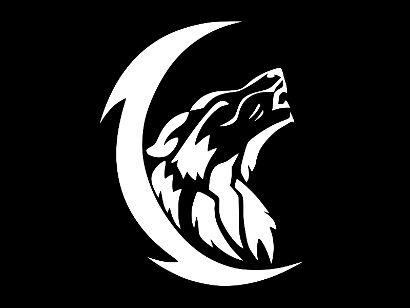 WOLF HOWLING TRIBAL MOON Vinyl Decal Car Wall Truck Sticker CHOOSE SIZE COLOR