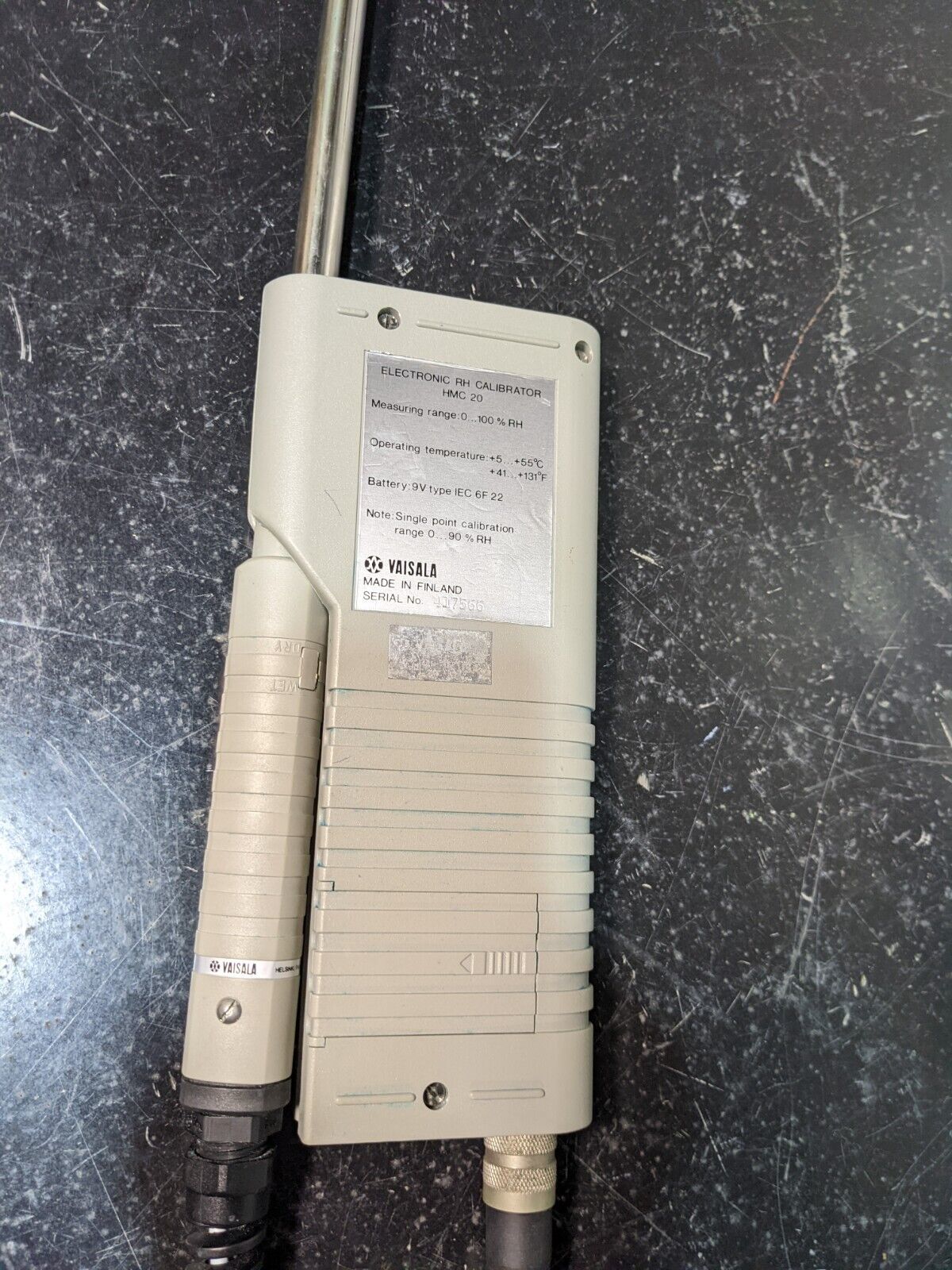 Vaisala HMC 20 Electronic RH Calibrator w/ HMP 20B Reference Probe