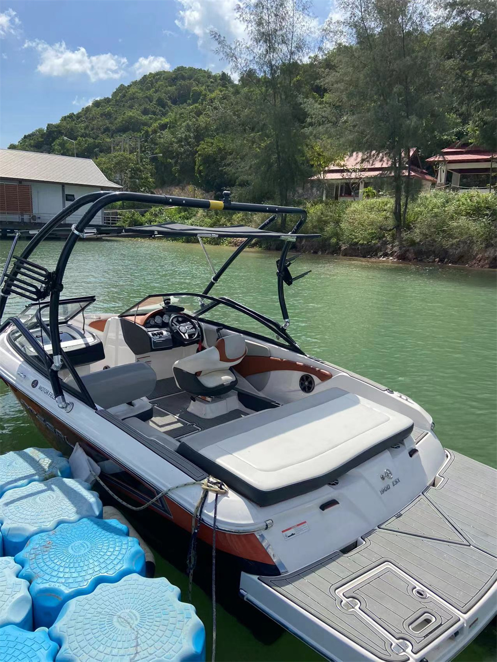 2017 Regal 2500 RX Surf Swim Platform Cockpit Pad Boat EVA Foam Teak