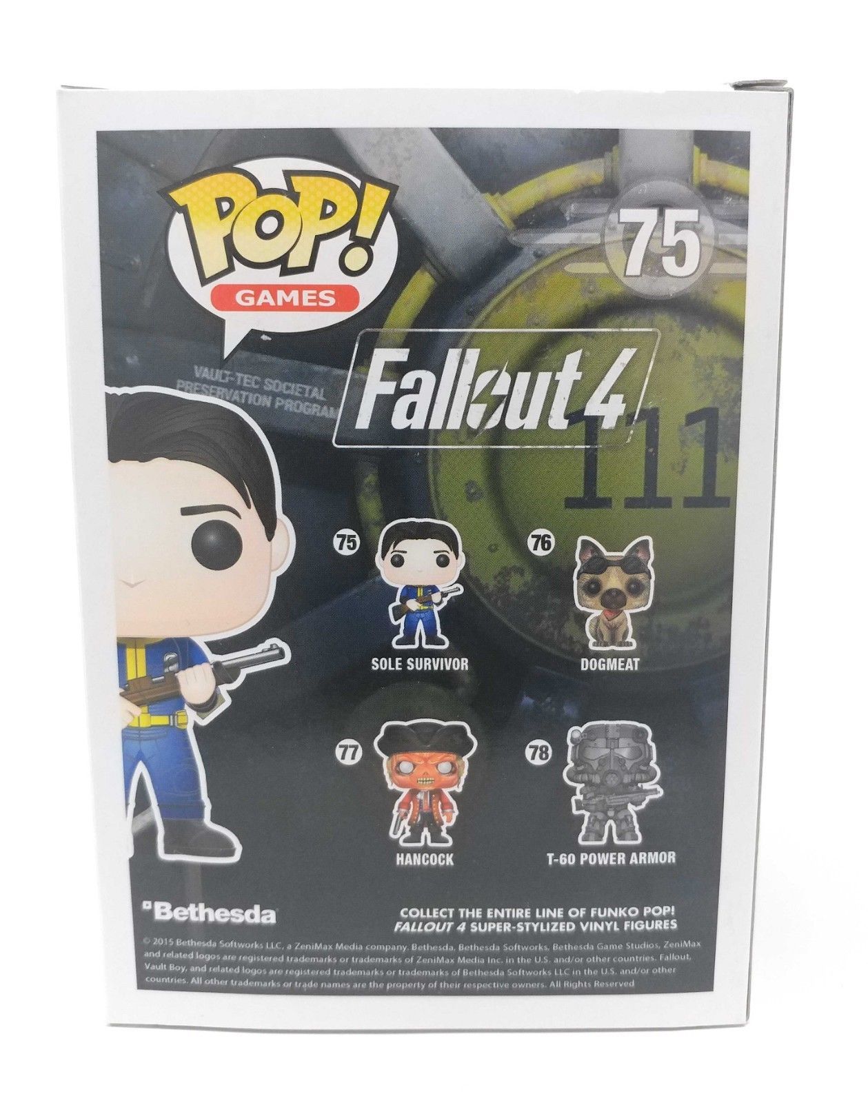 Funko Pop Fallout 4-Vault Dweller Sole Survivor Action Figure #75 Minor ...