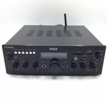 Pyle Audio PDA6BU Bluetooth Stereo Amplifier FM Receiver Black Tested Wo... - $39.59