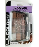 EYESHADOW Nude LAColors 12color Shade &amp; Highlight Eye Shadow Traditional... - $8.89