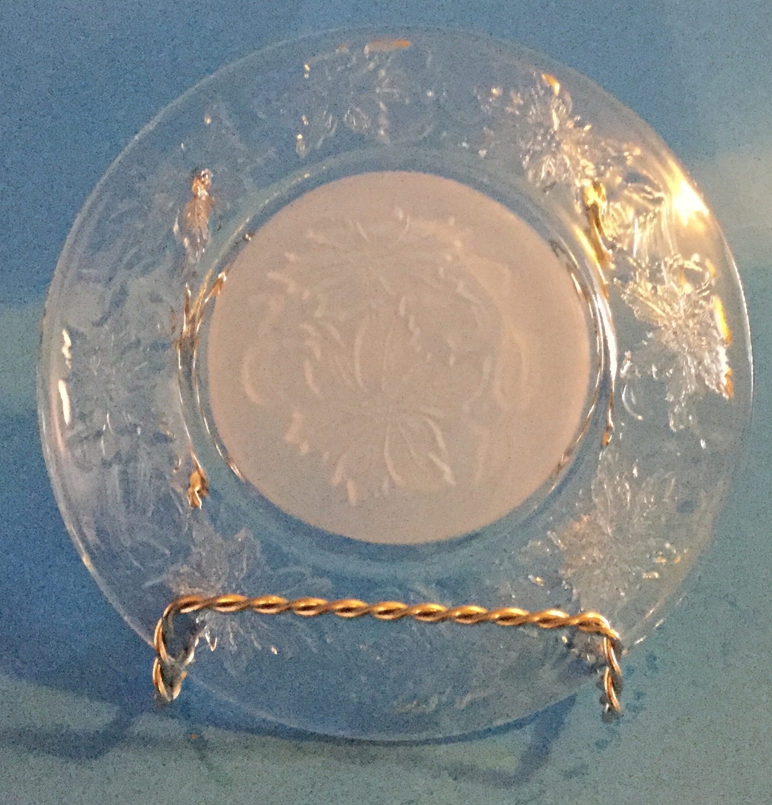 Princess House Crystal Saucer 515 Fantasia Pattern Princess House