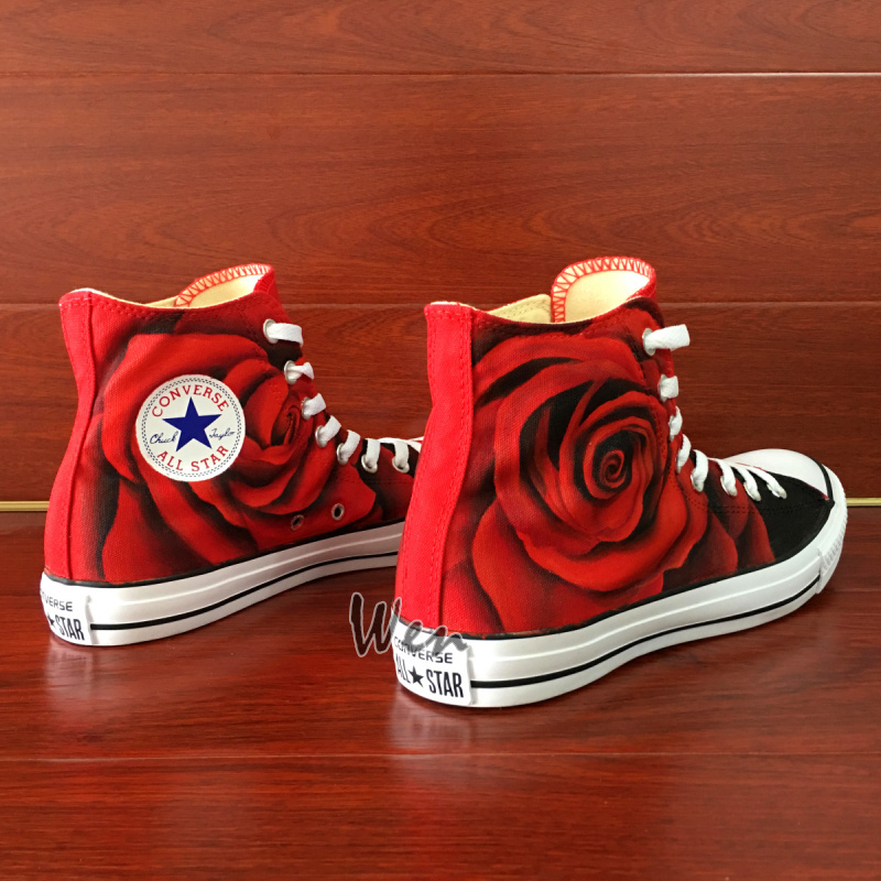 red rose converse